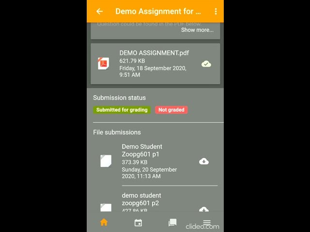 How to take Demo Assignment and appear in ESE-2020 by Moodle App from Mobile