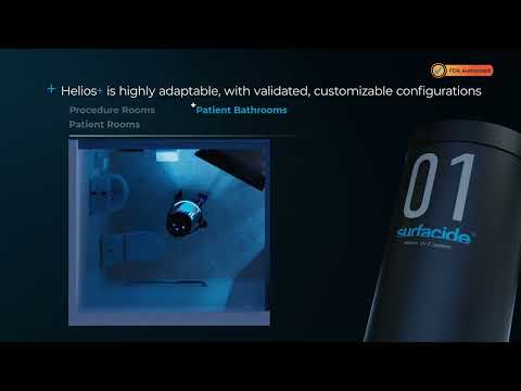 Surfacide Unveils Helios®+ UV-C System: The First Whole Room Microbial Reduction Device to Receive 510(k) Clearance from the U.S. Food and Drug Administration