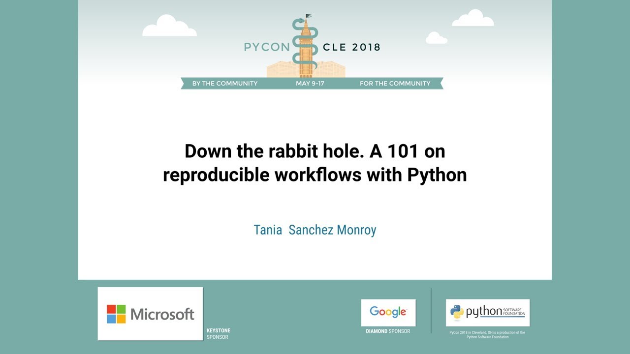Image from Down the rabbit hole. A 101 on reproducible workflows with Python