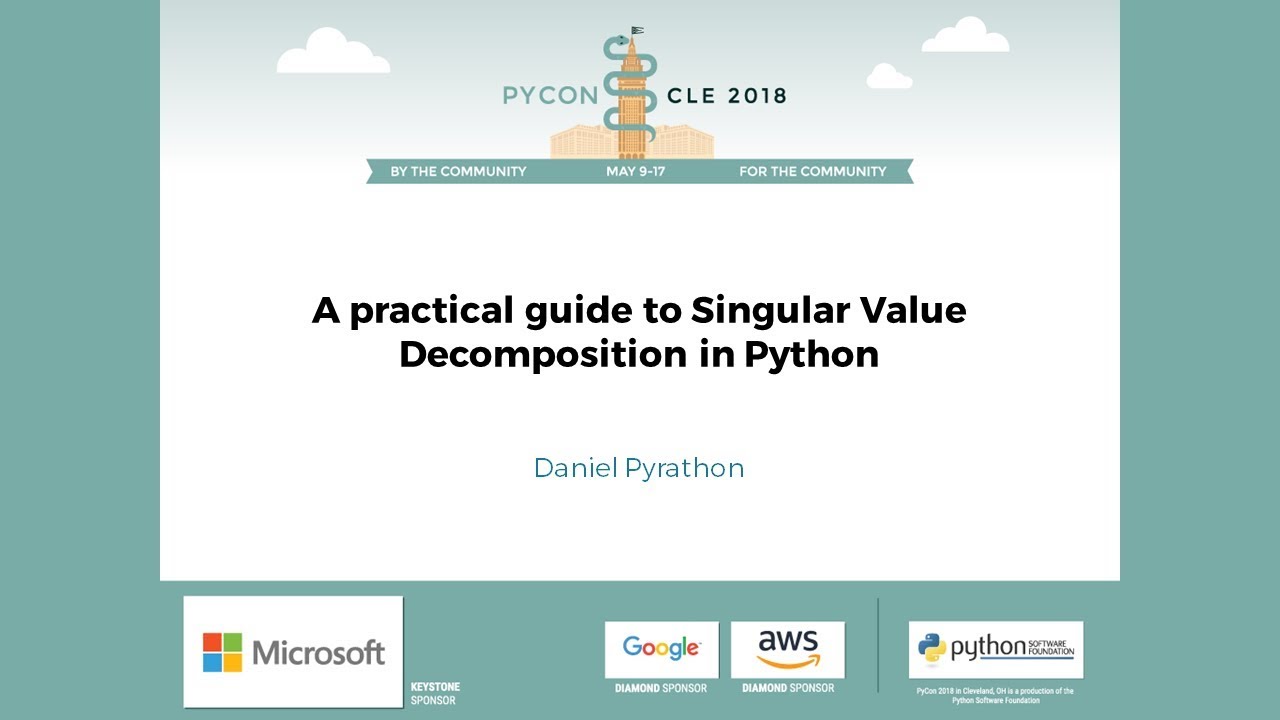 Image from A practical guide to Singular Value Decomposition in Python