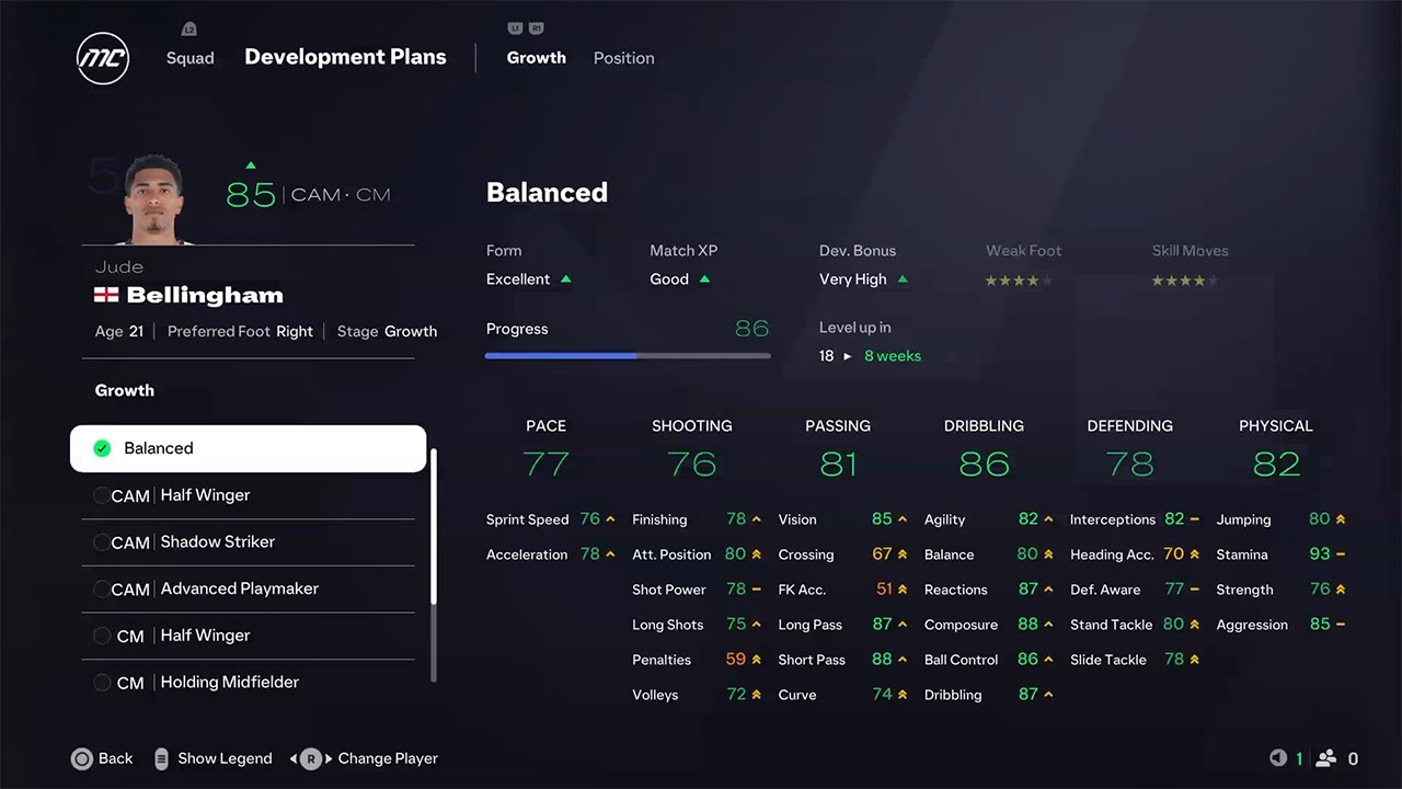 EA SPORTS FC 25 Pitch Notes - Development Plans 2.0