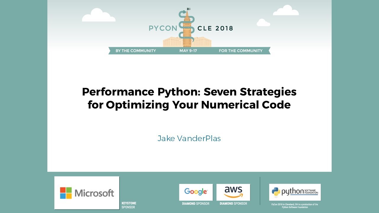 Image from Performance Python: Seven Strategies for Optimizing Your Numerical Code