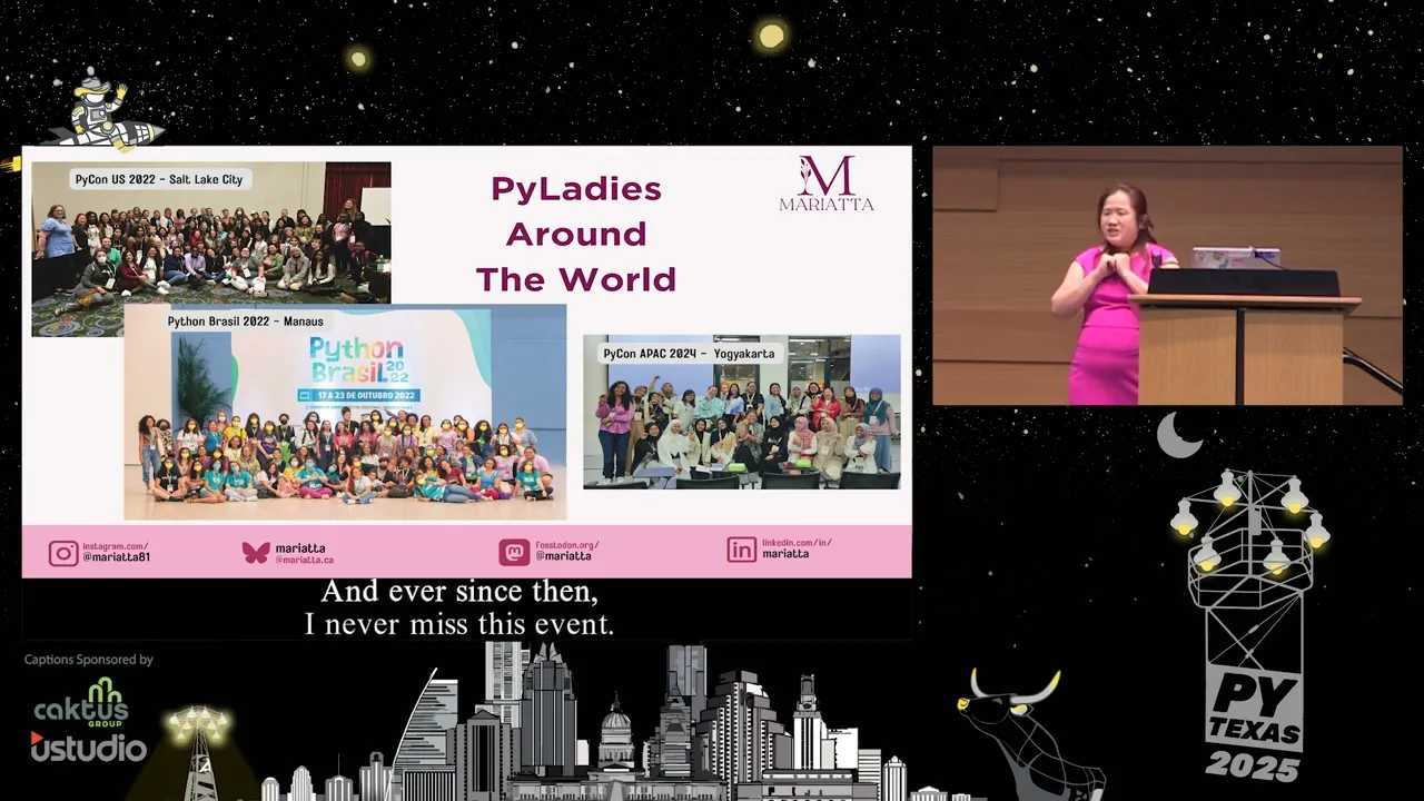 Image from Day 1 Keynote - the Python Community