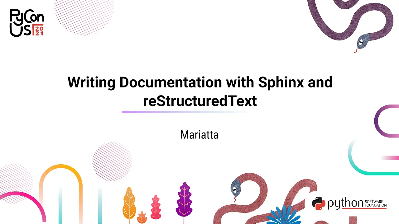 Image from Writing Documentation with Sphinx and reStructuredText